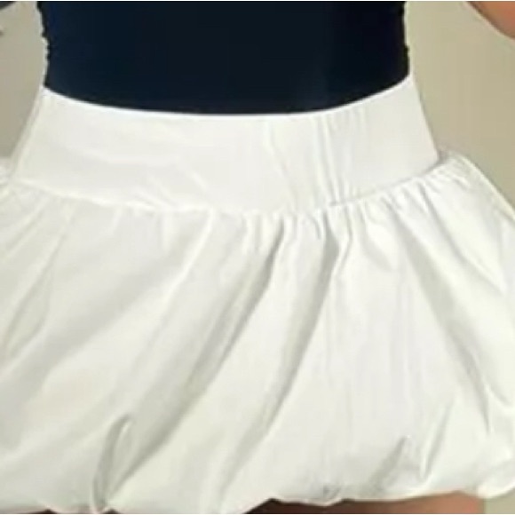 White Bubble Mini Skirt - Picture 4 of 4